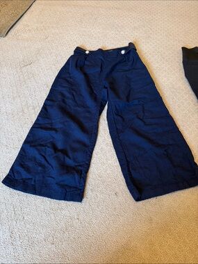 Mother of Pearl Navy Wide-Leg Capri Casual Pants